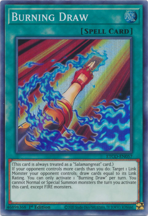 Burning Draw [ETCO-EN057] Super Rare | Card Merchant Takapuna