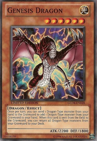 Genesis Dragon [GLD4-EN028] Common | Card Merchant Takapuna