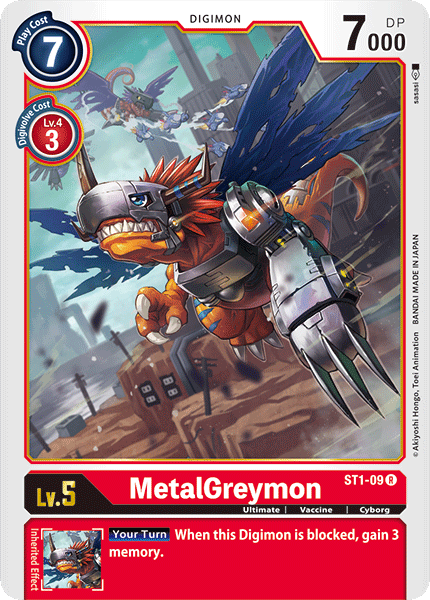 MetalGreymon [ST1-09] [Starter Deck: Gaia Red] | Card Merchant Takapuna