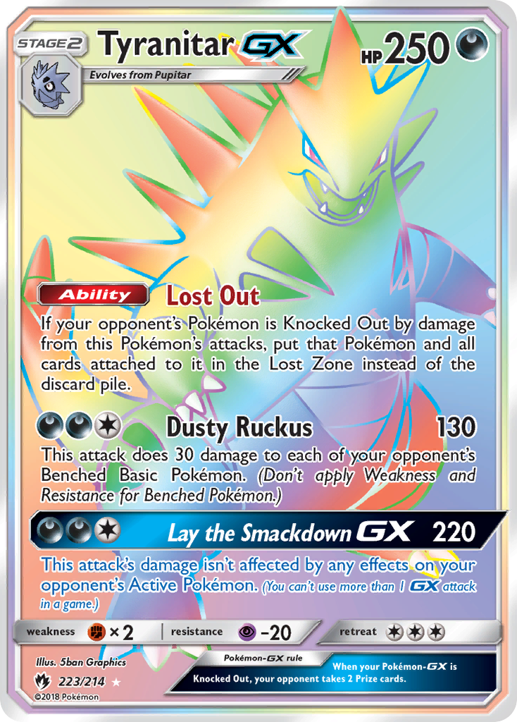 Tyranitar GX (223/214) [Sun & Moon: Lost Thunder] | Card Merchant Takapuna