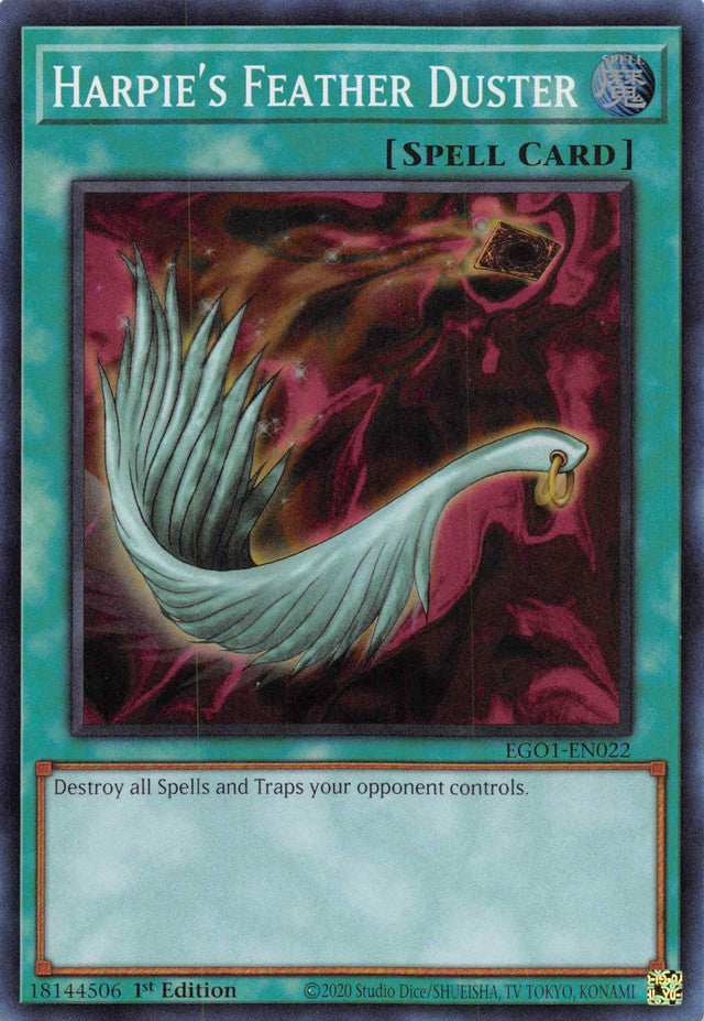 Harpie's Feather Duster [EGO1-EN022] Super Rare | Card Merchant Takapuna