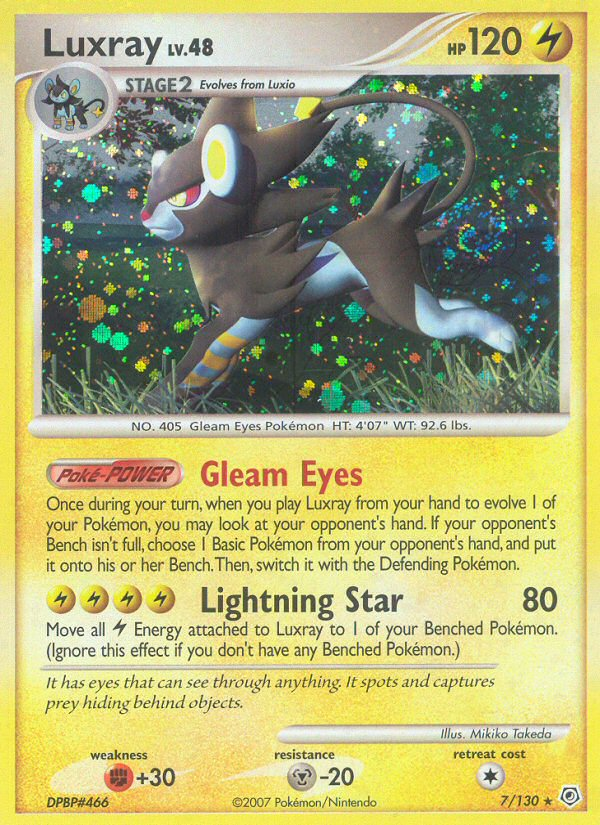 Luxray (7/130) [Diamond & Pearl: Base Set] | Card Merchant Takapuna