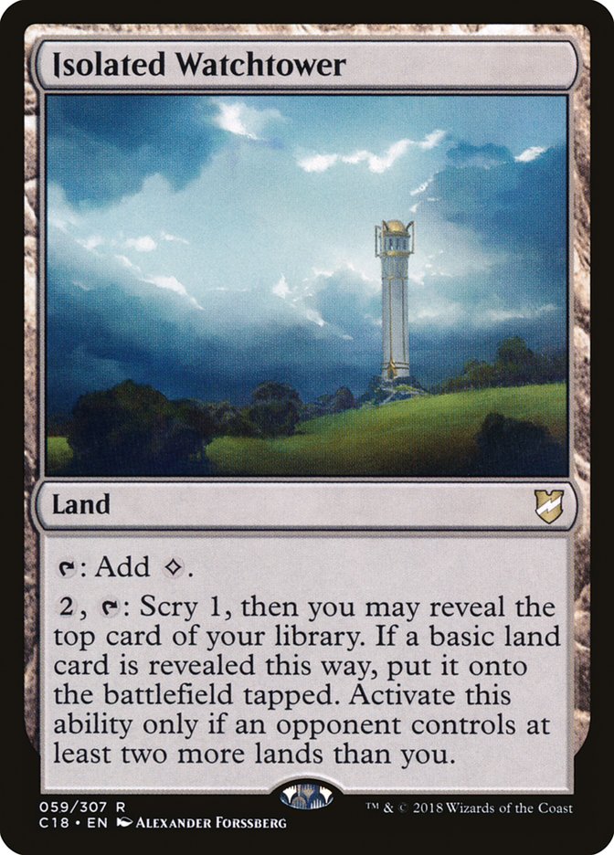 Isolated Watchtower [Commander 2018] | Card Merchant Takapuna