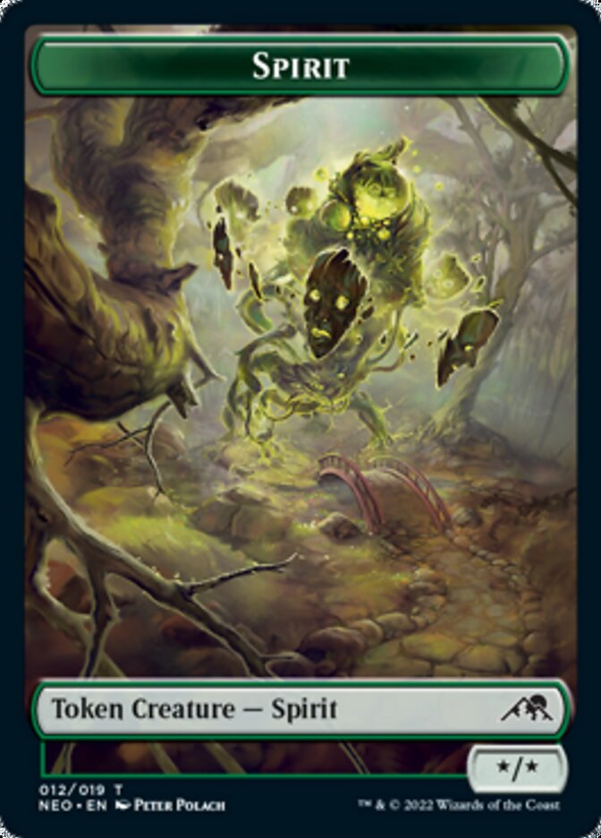 Spirit Token (012) [Kamigawa: Neon Dynasty Tokens] | Card Merchant Takapuna