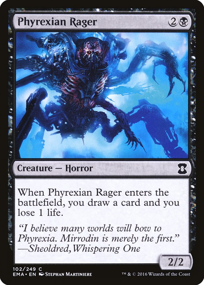 Phyrexian Rager [Eternal Masters] | Card Merchant Takapuna