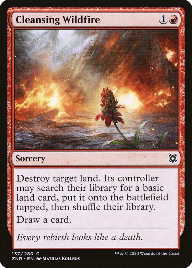 Cleansing Wildfire [Zendikar Rising] | Card Merchant Takapuna