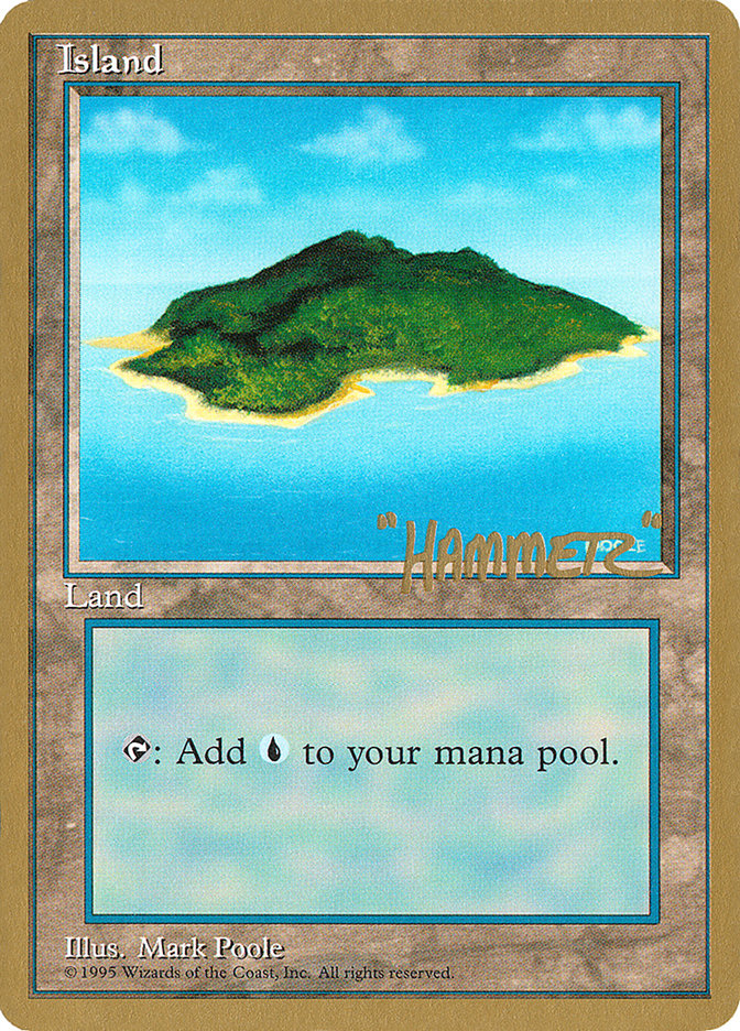 Island (shr367) (Shawn "Hammer" Regnier) [Pro Tour Collector Set] | Card Merchant Takapuna