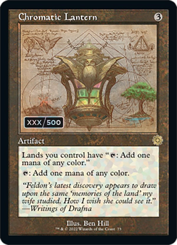 Chromatic Lantern (Retro Schematic) (Serialized) [The Brothers' War Retro Artifacts] | Card Merchant Takapuna