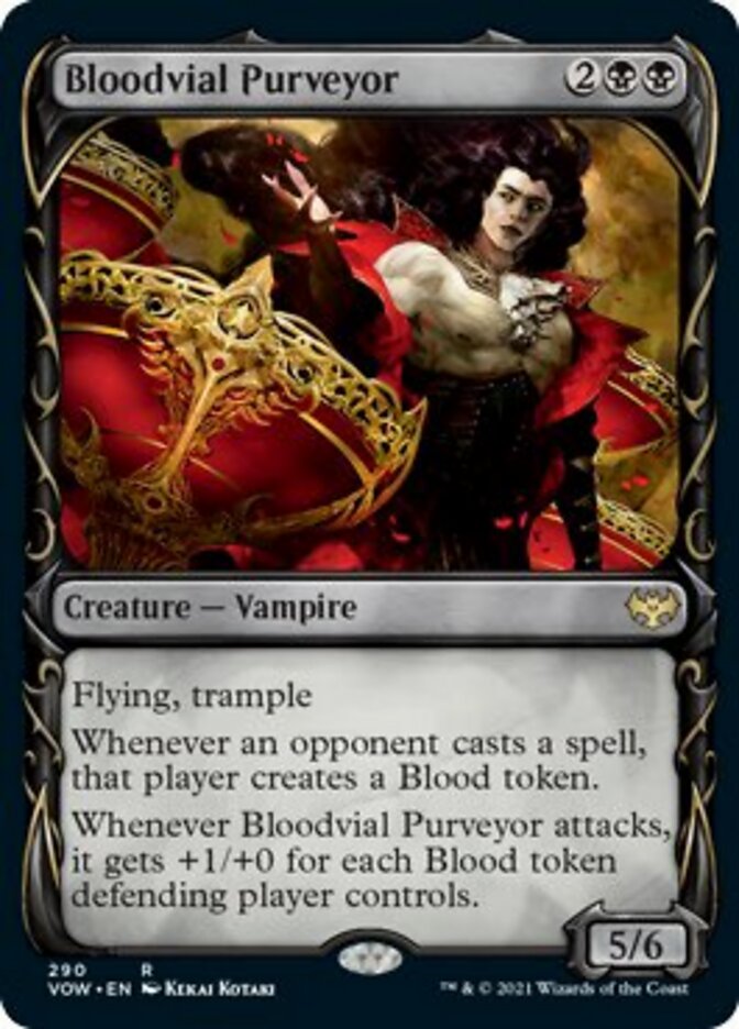 Bloodvial Purveyor (Showcase Fang Frame) [Innistrad: Crimson Vow] | Card Merchant Takapuna