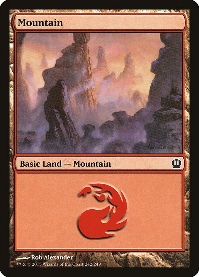 Mountain (242) [Theros] | Card Merchant Takapuna