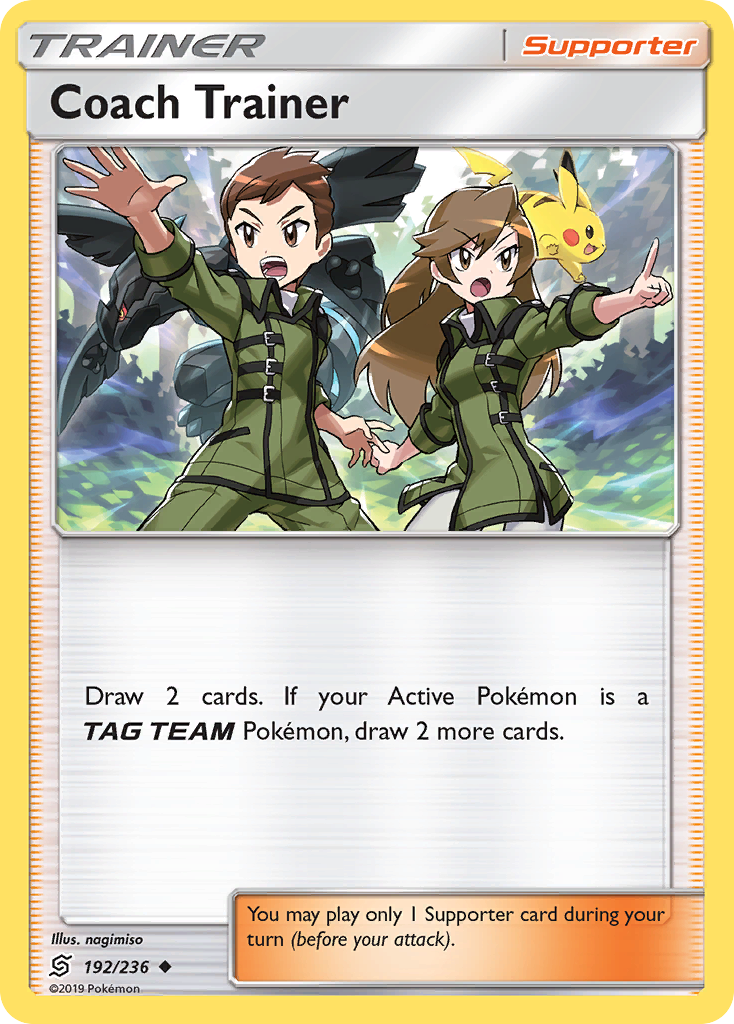 Coach Trainer (192/236) [Sun & Moon: Unified Minds] | Card Merchant Takapuna