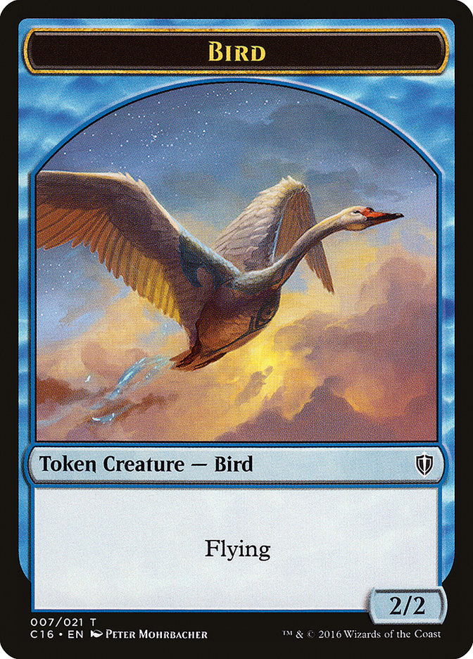 Bird Token (007/021) [Commander 2016 Tokens] | Card Merchant Takapuna