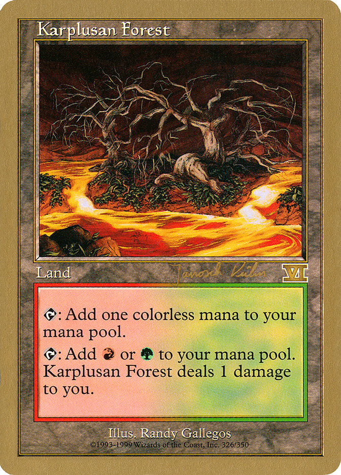 Karplusan Forest (Janosch Kuhn) [World Championship Decks 2000] | Card Merchant Takapuna