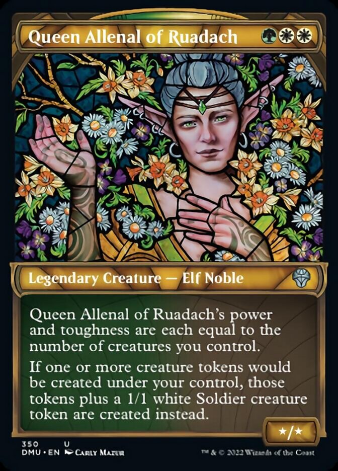 Queen Allenal of Ruadach (Showcase Textured) [Dominaria United] | Card Merchant Takapuna