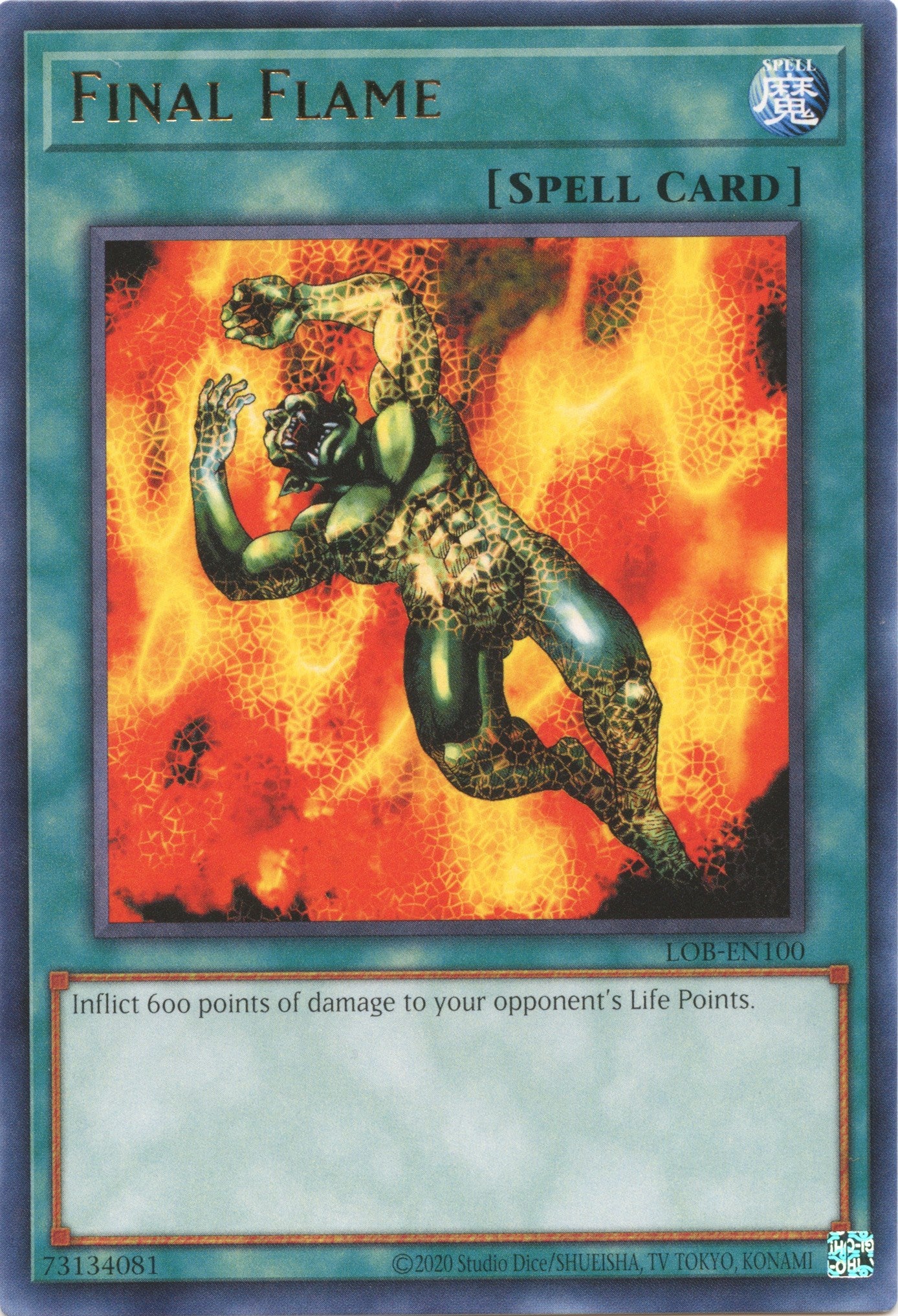 Final Flame (25th Anniversary) [LOB-EN100] Rare | Card Merchant Takapuna