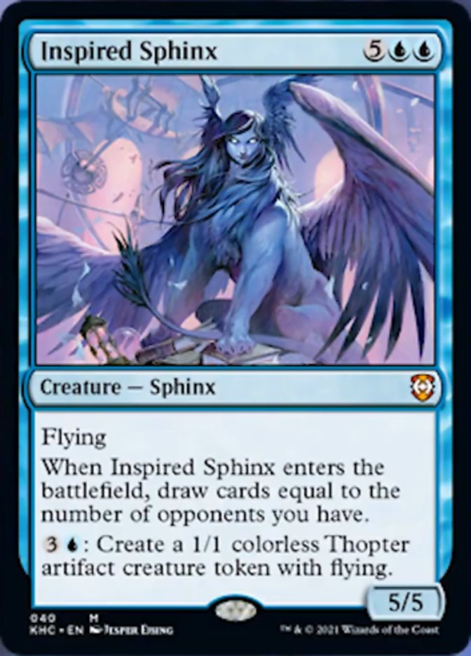 Inspired Sphinx [Kaldheim Commander] | Card Merchant Takapuna