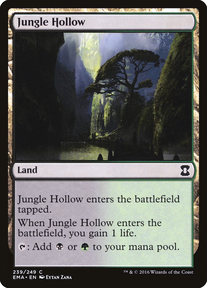 Jungle Hollow [Eternal Masters] | Card Merchant Takapuna