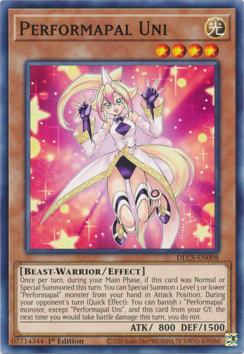 Performapal Uni [DLCS-EN098] Common | Card Merchant Takapuna