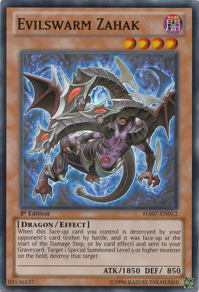 Evilswarm Zahak [HA07-EN012] Super Rare | Card Merchant Takapuna