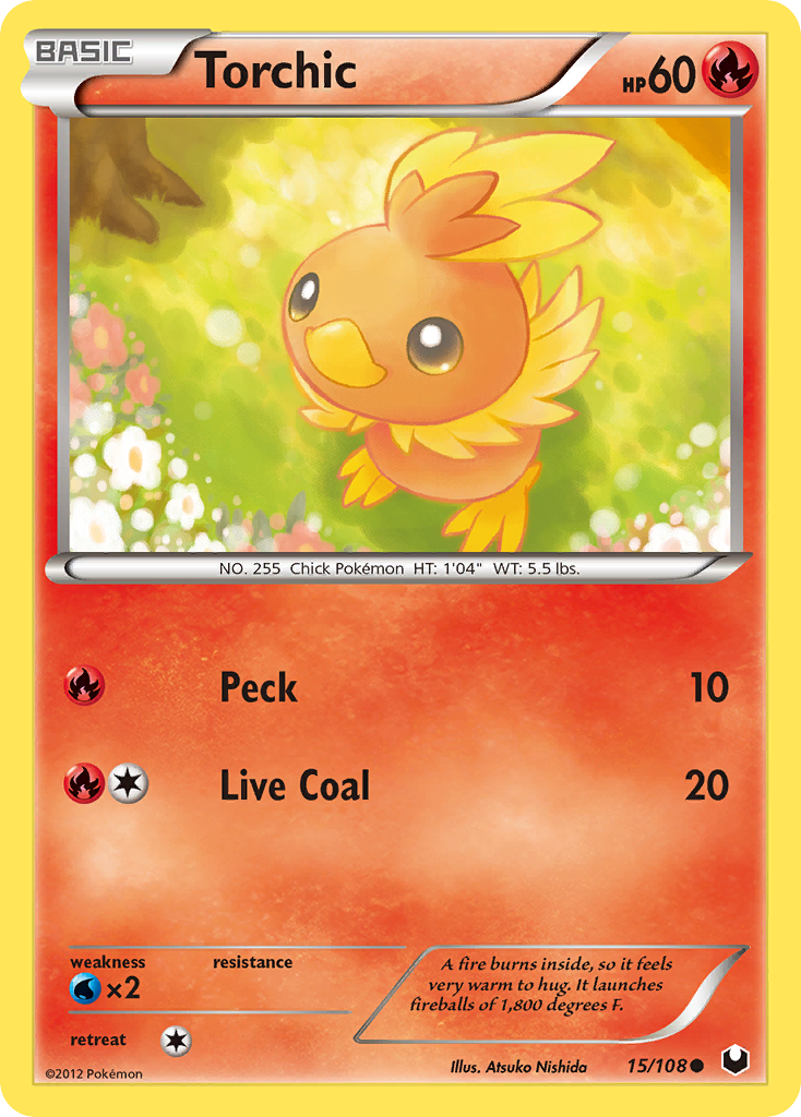 Torchic (15/108) [Black & White: Dark Explorers] | Card Merchant Takapuna