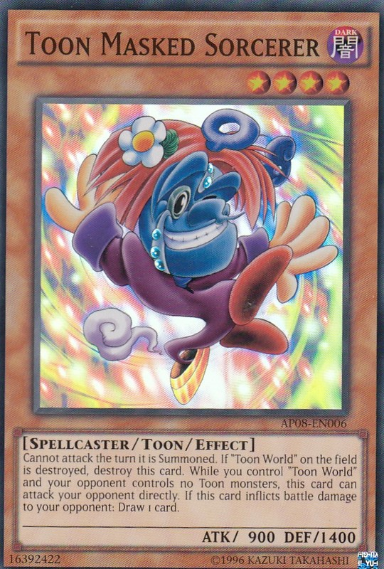 Toon Masked Sorcerer [AP08-EN006] Super Rare | Card Merchant Takapuna