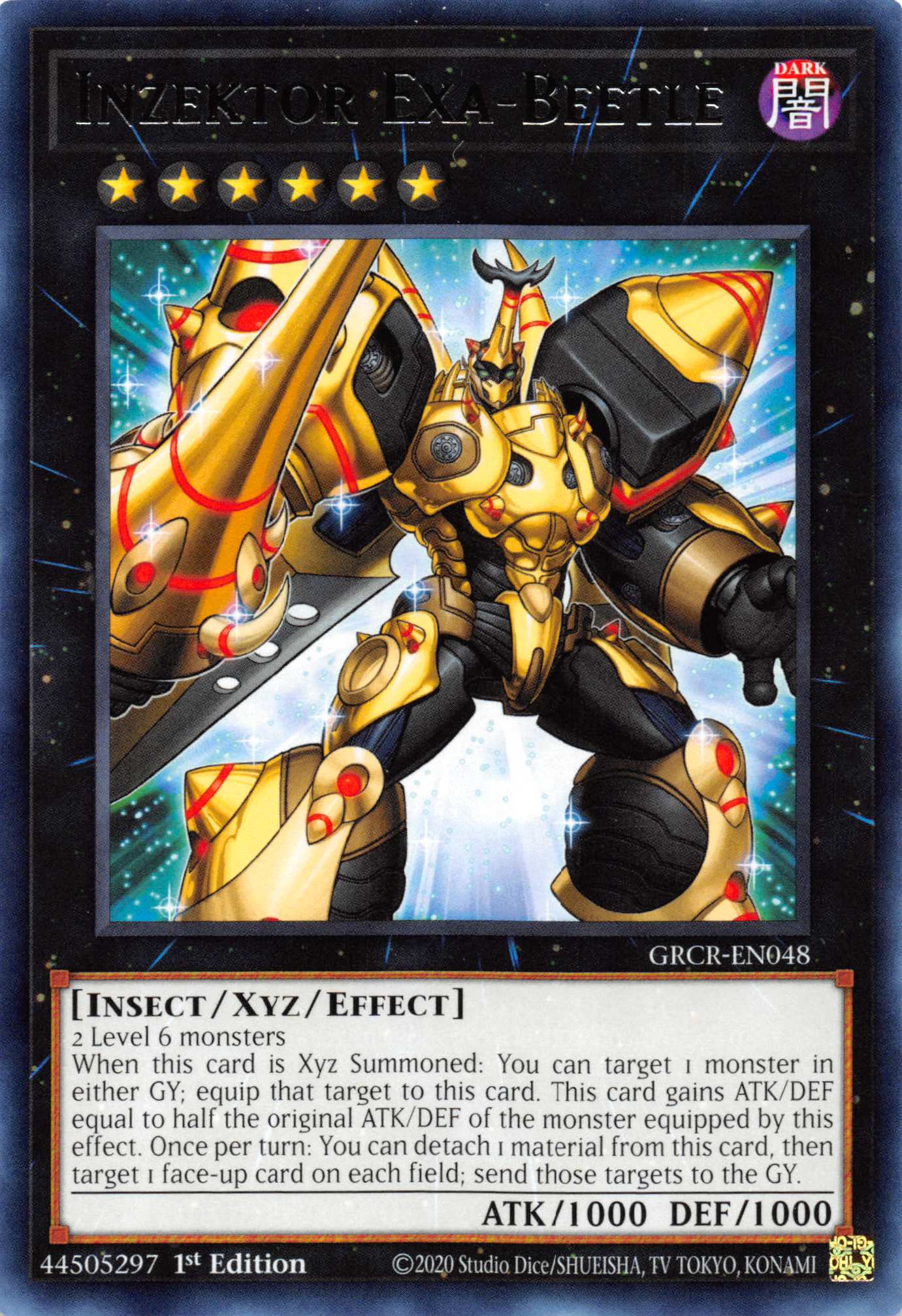 Inzektor Exa-Beetle [GRCR-EN048] Rare | Card Merchant Takapuna