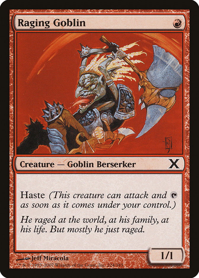 Raging Goblin [Tenth Edition] | Card Merchant Takapuna