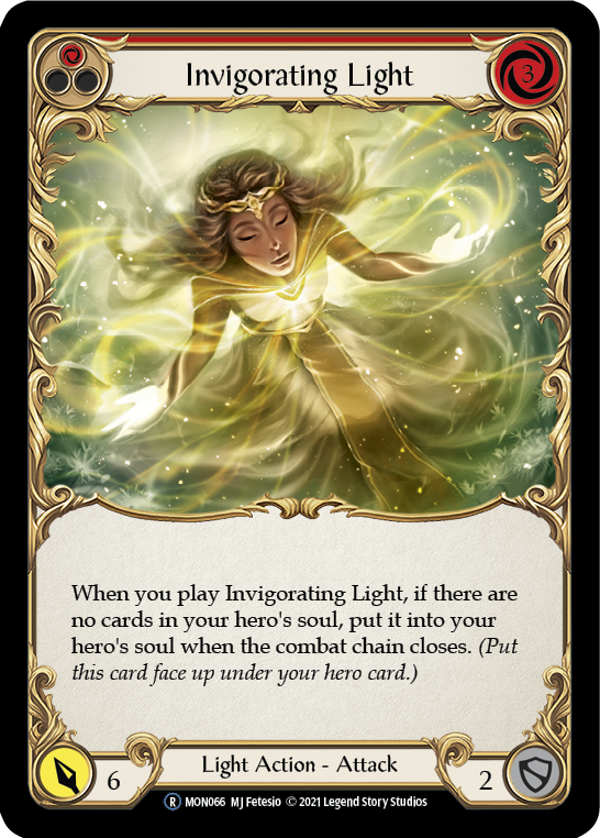 Invigorating Light (Red) [U-MON066] (Monarch Unlimited)  Unlimited Normal | Card Merchant Takapuna