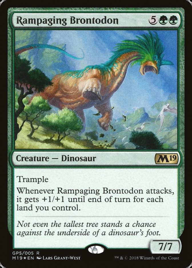 Rampaging Brontodon [Magic 2019 Gift Pack] | Card Merchant Takapuna