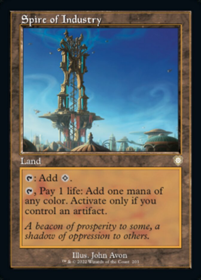 Spire of Industry (Retro) [The Brothers' War Commander] | Card Merchant Takapuna