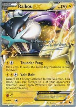 Raikou EX (38/108) (Anguille Sous Roche - Clement Lamberton) [World Championships 2013] | Card Merchant Takapuna