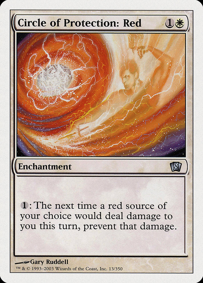 Circle of Protection: Red [Eighth Edition] | Card Merchant Takapuna