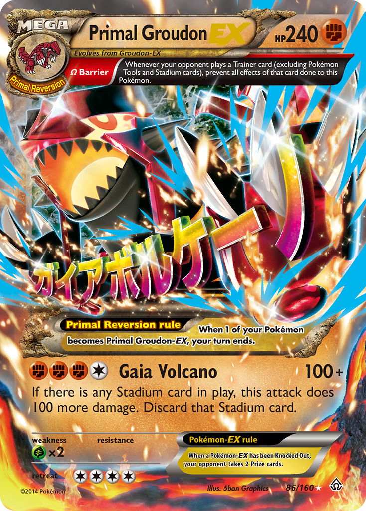 Primal Groudon EX (86/160) [XY: Primal Clash] | Card Merchant Takapuna