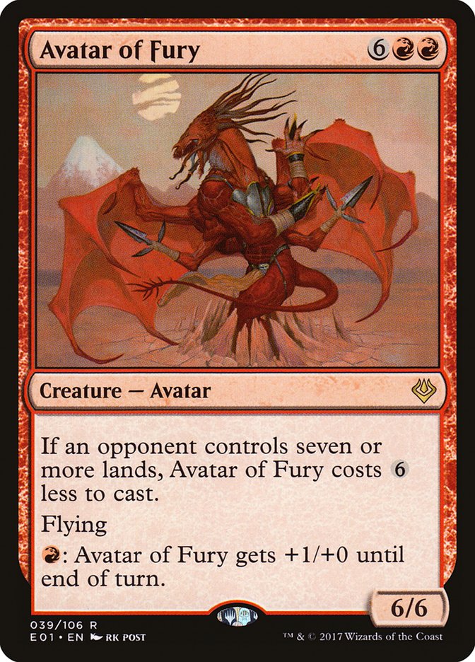 Avatar of Fury [Archenemy: Nicol Bolas] | Card Merchant Takapuna