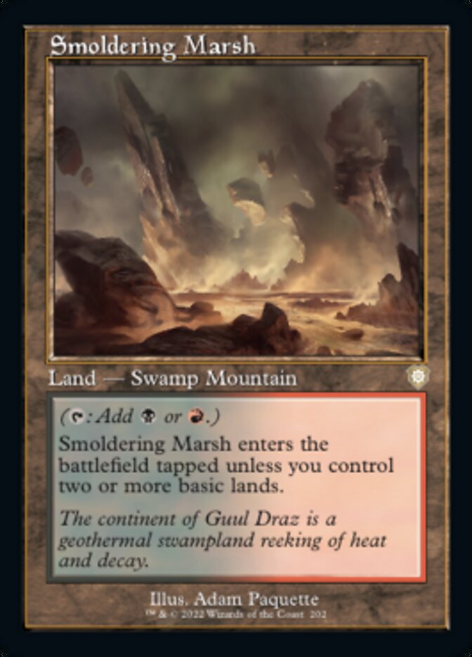 Smoldering Marsh (Retro) [The Brothers' War Commander] | Card Merchant Takapuna