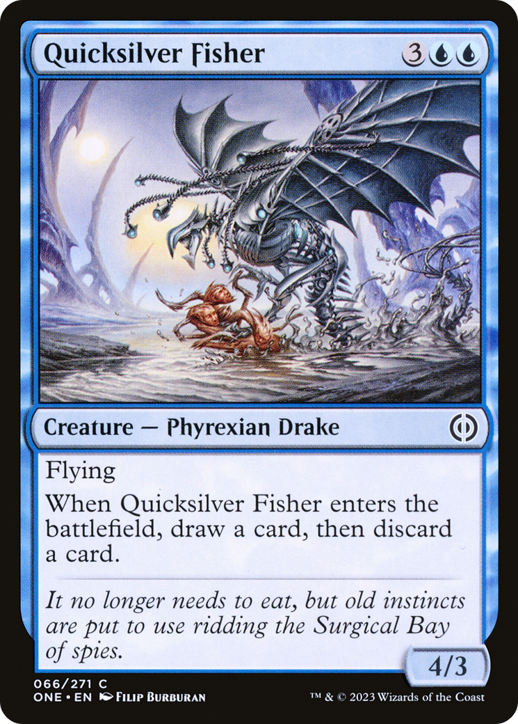 Quicksilver Fisher [Phyrexia: All Will Be One] | Card Merchant Takapuna