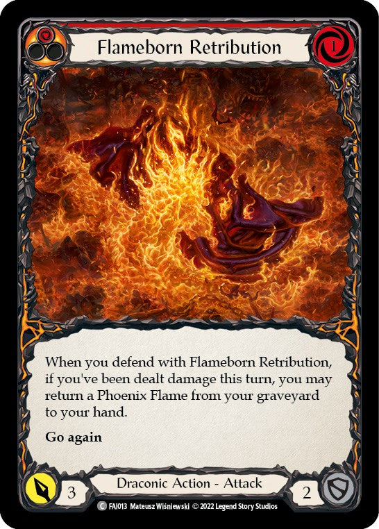 Flameborn Retribution [FAI013] (Uprising Fai Blitz Deck) | Card Merchant Takapuna