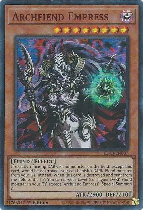 Archfiend Empress (Red) [LDS3-EN007] Ultra Rare | Card Merchant Takapuna