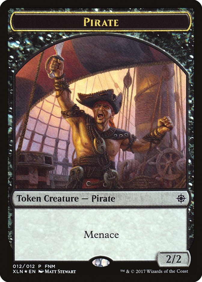 Pirate // Treasure Double-Sided Token [Friday Night Magic 2017] | Card Merchant Takapuna