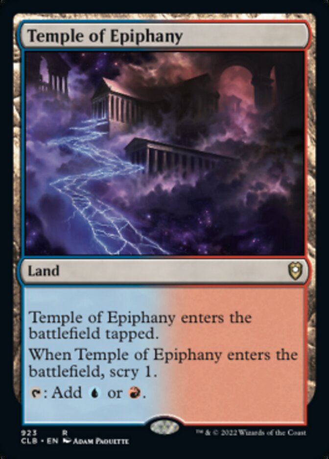 Temple of Epiphany [Commander Legends: Battle for Baldur's Gate] | Card Merchant Takapuna