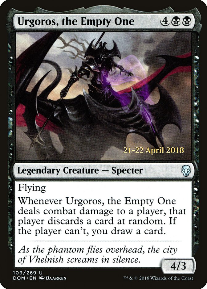 Urgoros, the Empty One [Dominaria Prerelease Promos] | Card Merchant Takapuna