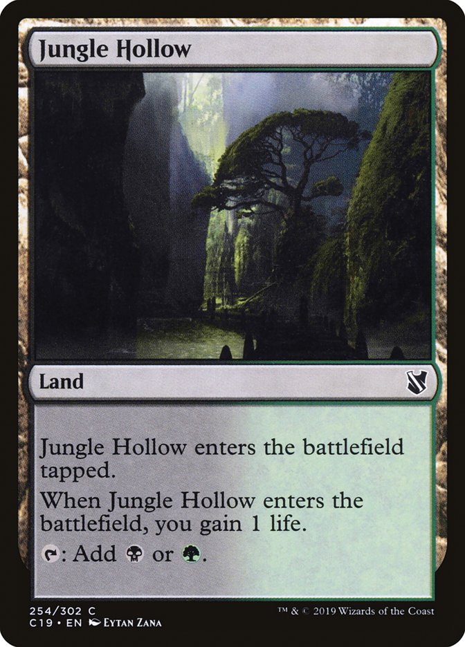 Jungle Hollow [Commander 2019] | Card Merchant Takapuna