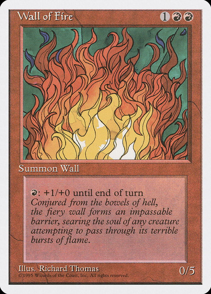 Wall of Fire [Fourth Edition] | Card Merchant Takapuna