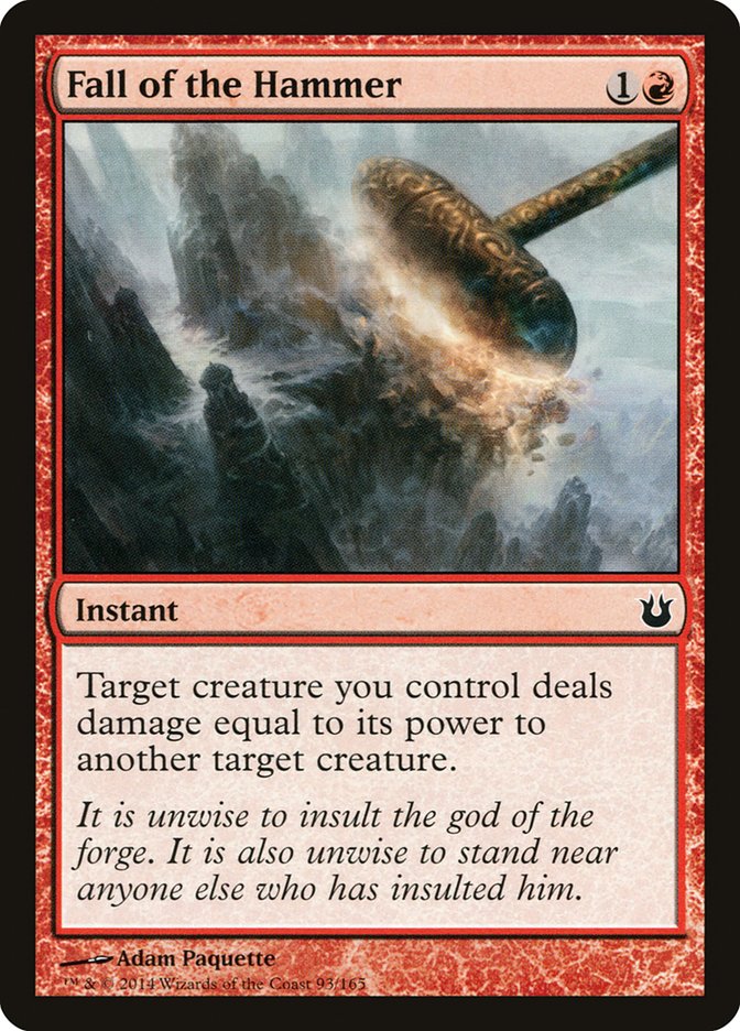 Fall of the Hammer [Born of the Gods] | Card Merchant Takapuna