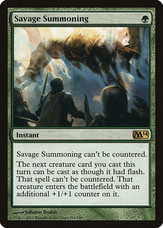 Savage Summoning [Magic 2014] | Card Merchant Takapuna