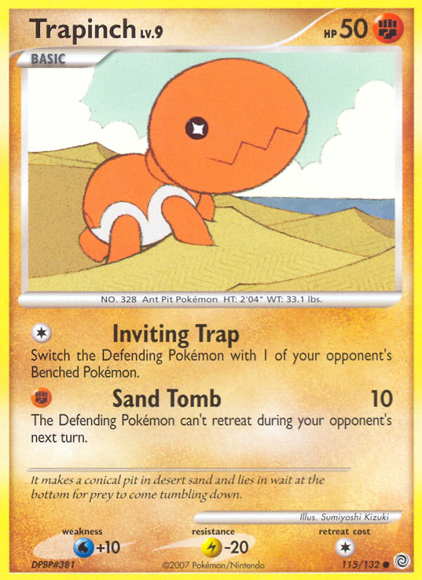 Trapinch (115/132) [Diamond & Pearl: Secret Wonders] | Card Merchant Takapuna