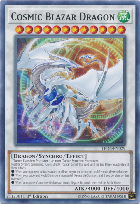 Cosmic Blazar Dragon [LED6-EN029] Common | Card Merchant Takapuna