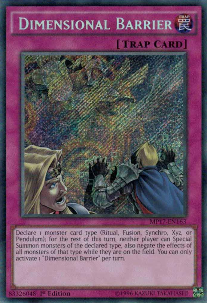 Dimensional Barrier [MP17-EN163] Secret Rare | Card Merchant Takapuna