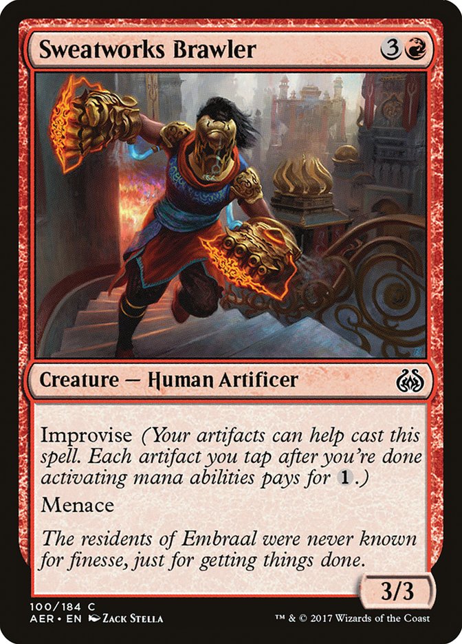 Sweatworks Brawler [Aether Revolt] | Card Merchant Takapuna