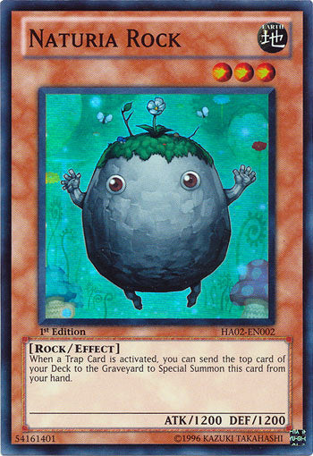 Naturia Rock [HA02-EN002] Super Rare | Card Merchant Takapuna